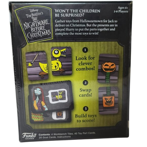 DISNEY TIM BURTON'S NIGHTMARE BEFORE CHRISTMAS CARD GAME NEW Cards Sealed FUNKO - Picture 3 of 7